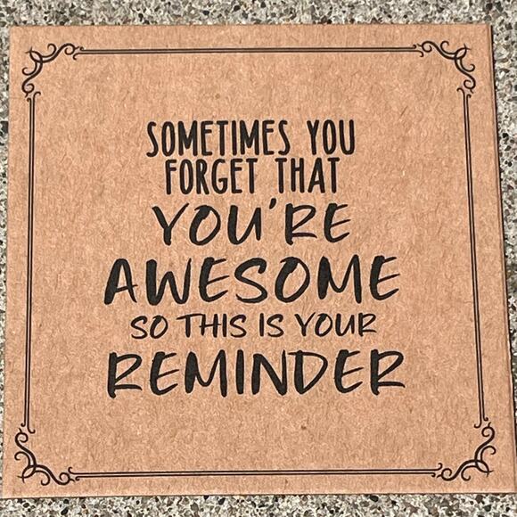 Stone Bracelet New You are Awesome  Positive Affirmation Stretches Gift Present - Picture 3 of 3